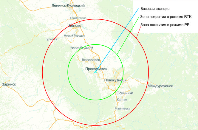 Карта прокопьевска со спутника